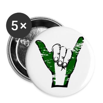 Nigeria Flag Surfing Symbol used - Buttons small 1''/25 mm (5-pack) - white - Front