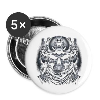 Eternal Vigilance - Buttons small 1''/25 mm (5-pack) - white - Front