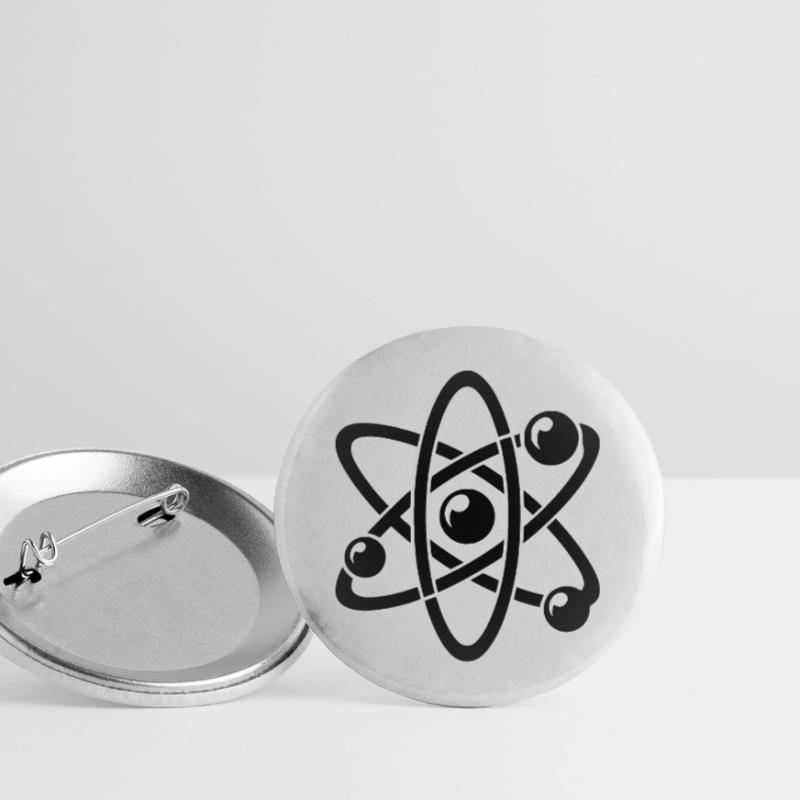 Atomic Nucleus Physics Atom Electron Atomic Model Buttons small 1''/25 mm (5-pack)