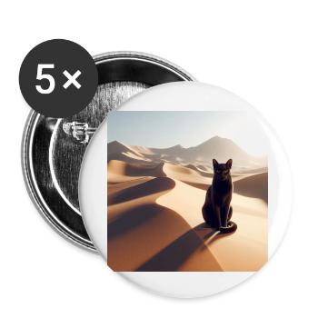 A true cat in a desert 2 - Buttons small 1''/25 mm (5-pack) - white - Front