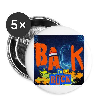 RÜCKEN an Rücken CHEMIE - Buttons klein 25 mm (5er Pack) - Weiß - Vorne