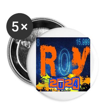 Rookie of The YEAR CHEMISTRY - Buttons small 1''/25 mm (5-pack) - white - Front