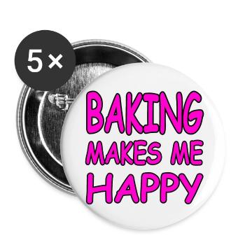 Bake - Buttons small 1''/25 mm (5-pack) - white - Front