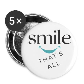 T-SHIRTSourireSourire - Buttons small 1''/25 mm (5-pack) - white - Front