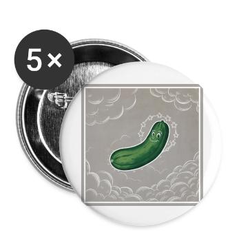 Noch eine Gurke - Buttons klein 25 mm (5er Pack) - Weiß - Vorne