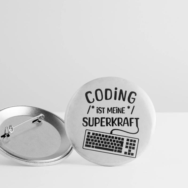 Développeur de déclaration de code informatique Computergeek Lot de 5 petits badges (25 mm)