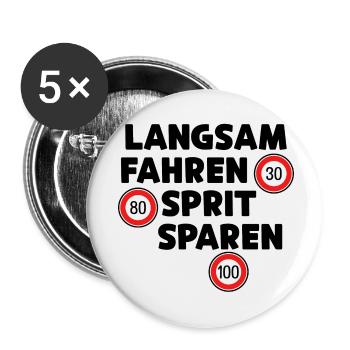 Gas Station Refueling Statement Drive Gasoline Engine - Buttons small 1''/25 mm (5-pack) - white - Front