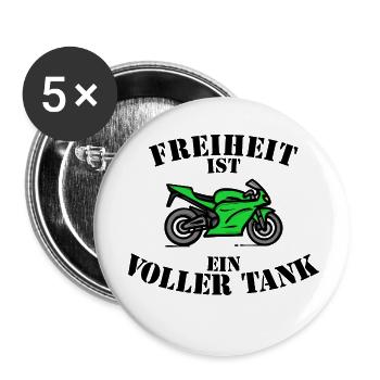 Engine Refueling Statement Diesel Gas Station Gasoline - Buttons small 1''/25 mm (5-pack) - white - Front