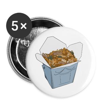 Cool Take Away Food Box - Buttons small 1''/25 mm (5-pack) - white - Front