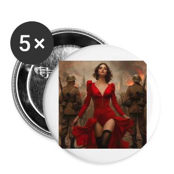 Sexy - Buttons small 1''/25 mm (5-pack) - white - Front