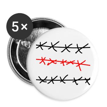 Freestyle - Buttons small 1''/25 mm (5-pack) - white - Front