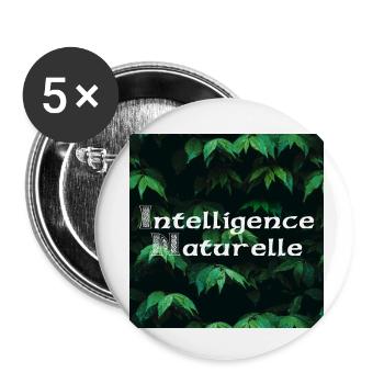 Natural artificial intelligence - Buttons small 1''/25 mm (5-pack) - white - Front