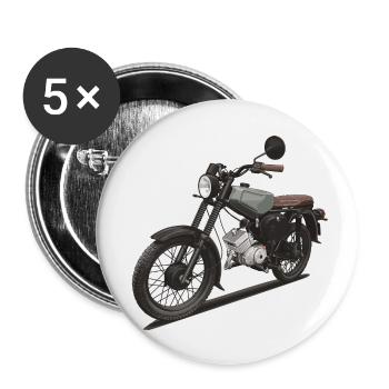 S51 // Illustration - Buttons klein 25 mm (5er Pack) - Weiß - Vorne