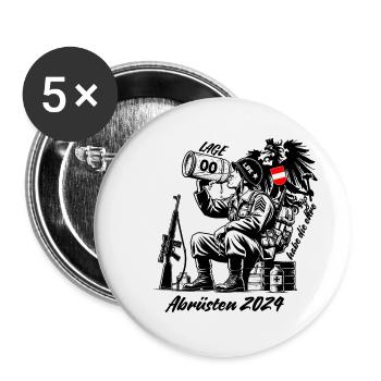 Désarmement des forces armées - Lot de 5 petits badges (25 mm) - blanc - Devant