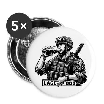 Désarmement des forces armées - Lot de 5 petits badges (25 mm) - blanc - Devant