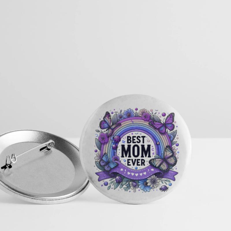 Die beste Mutter der Welt Mutter Mutter Beste Supermutter Buttons klein 25 mm (5er Pack)