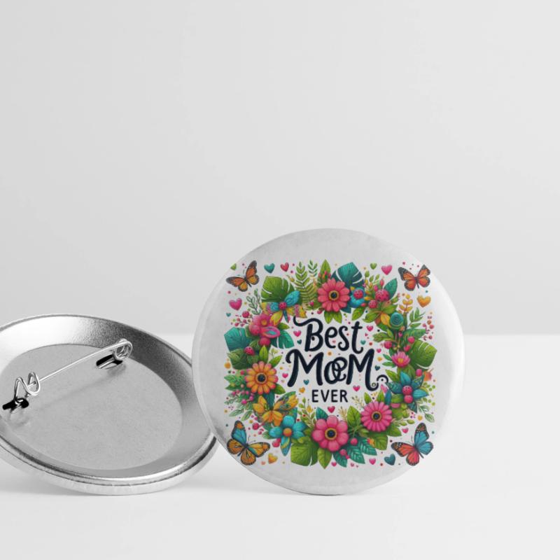 Die beste Mutter der Welt Mutter Mutter Beste Supermutter Buttons klein 25 mm (5er Pack)