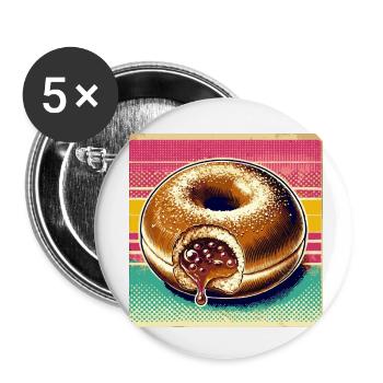 Berlinois des années 1980 - Lot de 5 petits badges (25 mm) - blanc - Devant