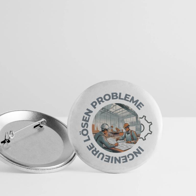 Engineers solve problems Buttons small 1''/25 mm (5-pack)