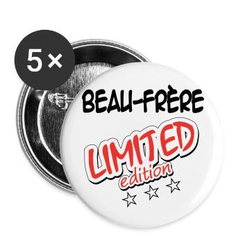 Schwager LIMITIERTE AUFLAGE - Buttons klein 25 mm (5er Pack) - Weiß - Vorne