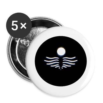 Abstract Angel Simple Line Art - Buttons small 1''/25 mm (5-pack) - white - Front