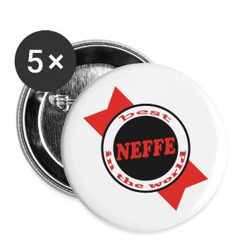 The best NEFFE - Lot de 5 petits badges (25 mm) - blanc - Devant