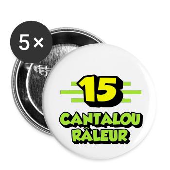Klagender Cantalou - Buttons klein 25 mm (5er Pack) - Weiß - Vorne