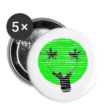 SMILEY VACATION - Buttons small 1''/25 mm (5-pack) - white - Front