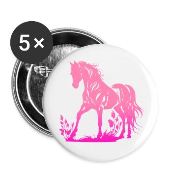 Cowboy Funny Cowboy Hat Wild Western Rodeo Texas - Buttons small 1''/25 mm (5-pack) - white - Front