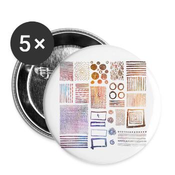 Graphics - Buttons small 1''/25 mm (5-pack) - white - Front