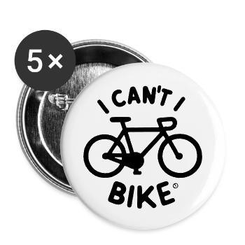 Bike Attitude Vélo - Buttons small 1''/25 mm (5-pack) - white - Front