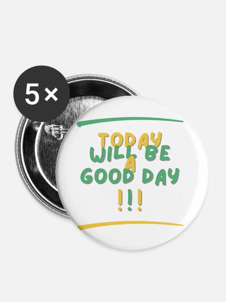 Today - Buttons klein 25 mm (5er Pack) - Weiß