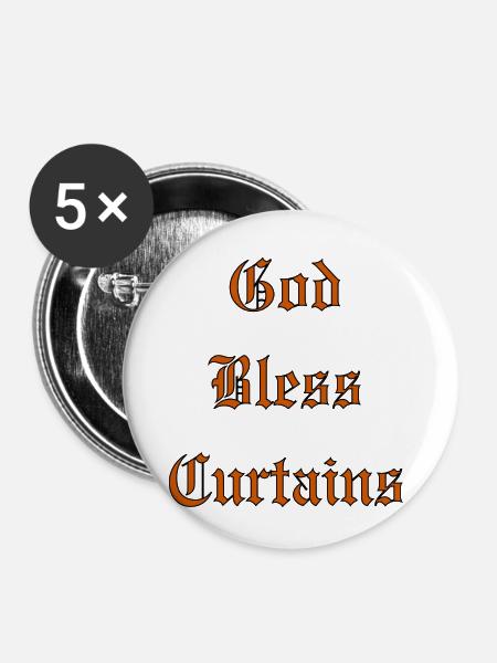 GodBlessCurtains - Buttons klein 25 mm (5er Pack) - Weiß