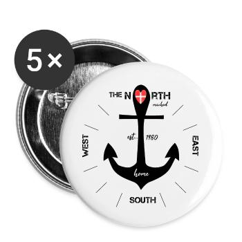 Anchor Denmark Danish - Buttons small 1''/25 mm (5-pack) - white - Front