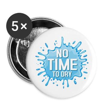 No Time To Dry Water Fun Summer Squirt Gun - Buttons small 1''/25 mm (5-pack) - white - Front