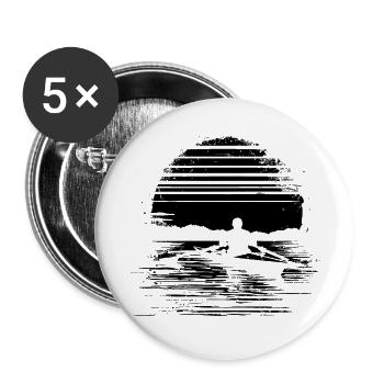 Rowing Graphics - Buttons small 1''/25 mm (5-pack) - white - Front
