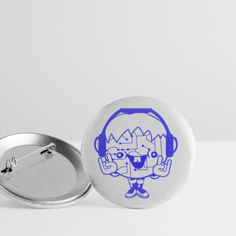 DJ Data Microchip Pattern Computer Nerd Geek Party Buttons small 1''/25 mm (5-pack)