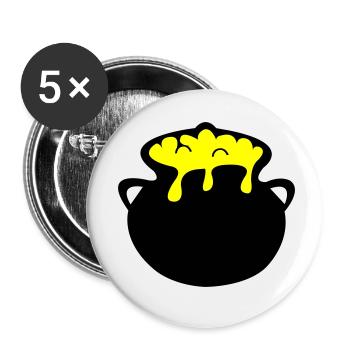kessel - Buttons klein 25 mm (5er Pack) - Weiß - Vorne