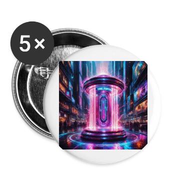 Gateway to the future - Buttons small 1''/25 mm (5-pack) - white - Front