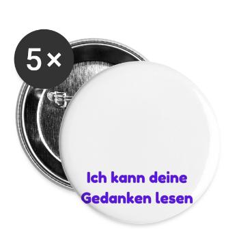 I can read your mind - Buttons small 1''/25 mm (5-pack) - white - Front