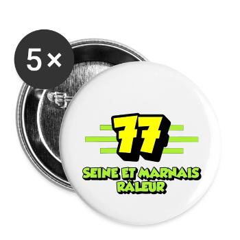 Klage an Seine und Marne - Buttons klein 25 mm (5er Pack) - Weiß - Vorne