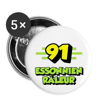 Sich beschweren Essonne - Buttons klein 25 mm (5er Pack) - Weiß - Vorne