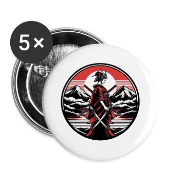 Women's kimono katana - Buttons small 1''/25 mm (5-pack) - white - Front