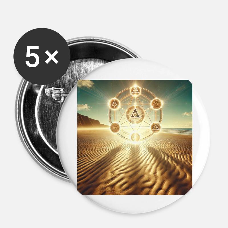 Magic - Buttons small 1''/25 mm (5-pack) - white
