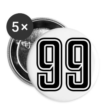 99 - Buttons small 1''/25 mm (5-pack) - white - Front