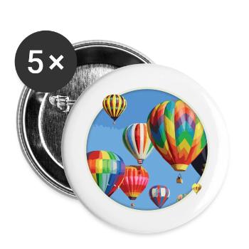 Balloon - Buttons small 1''/25 mm (5-pack) - white - Front