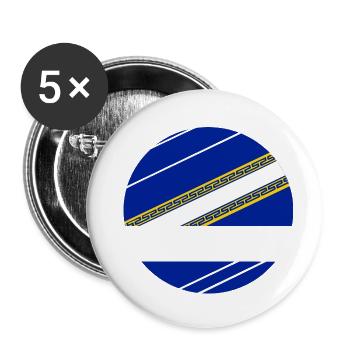 Champenoise - Lot de 5 petits badges (25 mm) - blanc - Devant