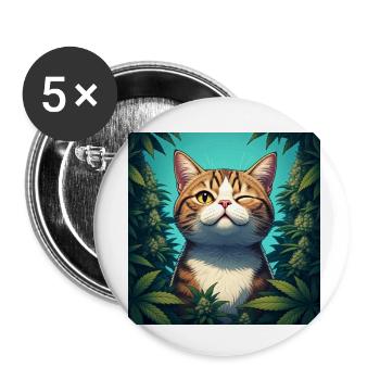 The relaxed hangover - Buttons small 1''/25 mm (5-pack) - white - Front