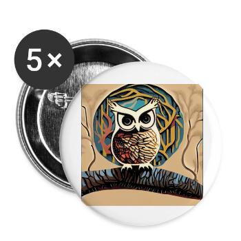 What am I "looking"? - Buttons small 1''/25 mm (5-pack) - white - Front