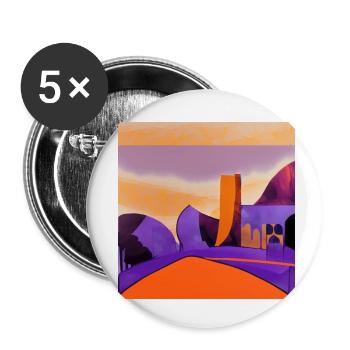 Such a desert - Buttons small 1''/25 mm (5-pack) - white - Front